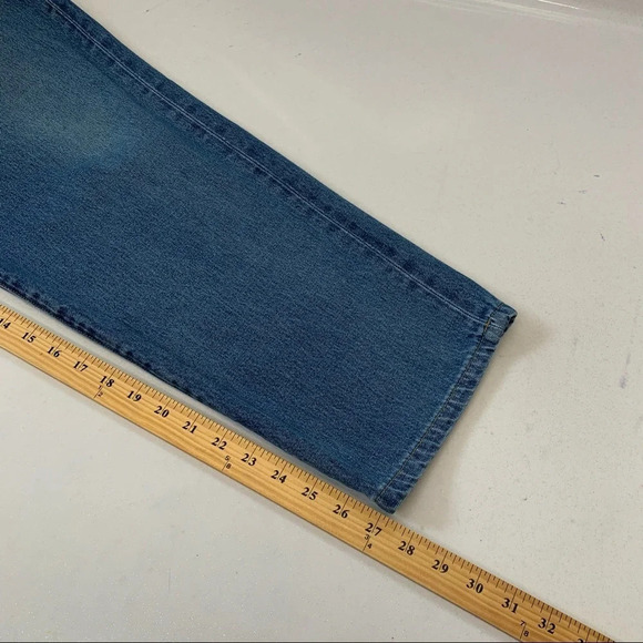 Lands End Square Rigger Denim Jeans  Relaxed Fit Size 44 Straight Blue 27" - Picture 11 of 11